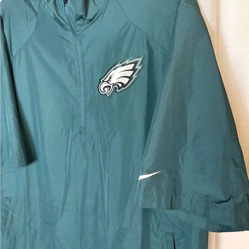 Nike NFL On Field Apparel Philadelphia Eagles Pullover Zip Shirt Windbreaker